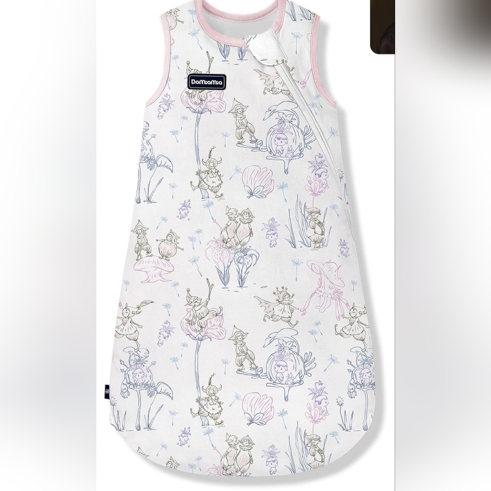DoMiaMia Baby Sleep Sack 0.6 Tog Ultra Breathable Cotton Blend Muslin